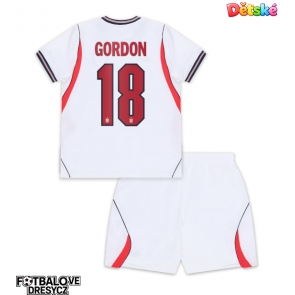 Anglie Anthony Gordon #18 Dětské Domácí dres komplet MS 2026 Krátký Rukáv (+ trenýrky)